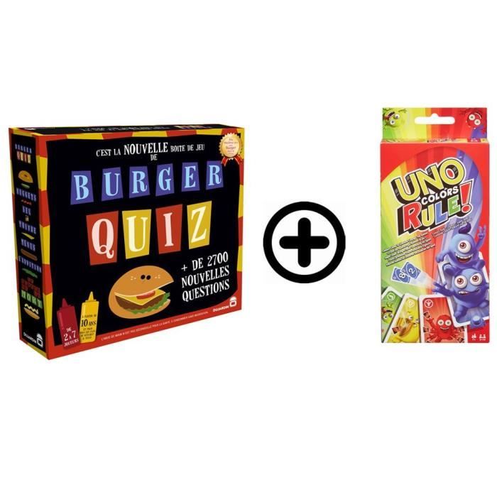 Burger Quiz + 1 Uno Couleurs OFFERT -