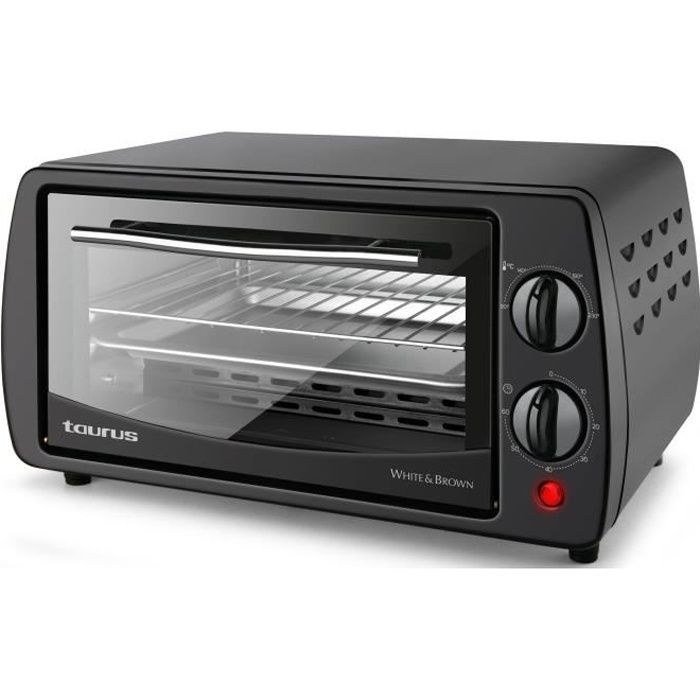 TAURUS Horizon 9 Mini four 9 L 800 W Cuisine traditionnelle sole et voute Noir