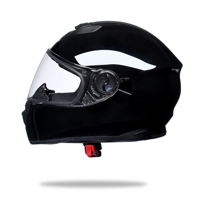 STORMER Casque Intégral Versus Néon Noir Brillant