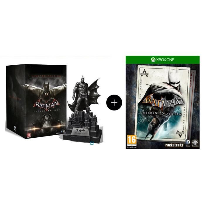 Pack de 2 Jeux Xbox One : Batman Arkham Knight Edition limitée + Batman : Return to Arkham