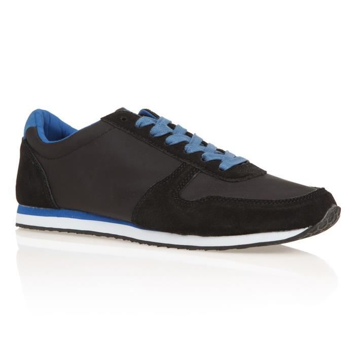 REDSKINS Baskets Disco Chaussures Homme Noir et Bleu