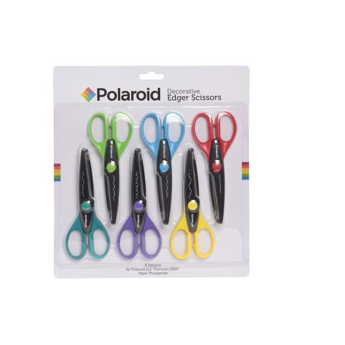 POLAROID PL2X3SCISSOR6 Ciseaux à embouts décoratifs