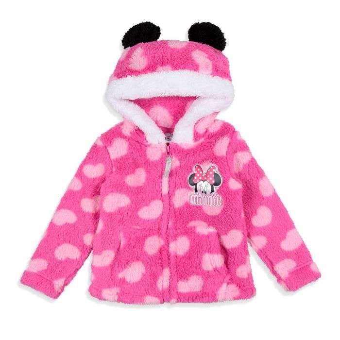 DISNEY MINNIE Gilet Rose Enfant Fille