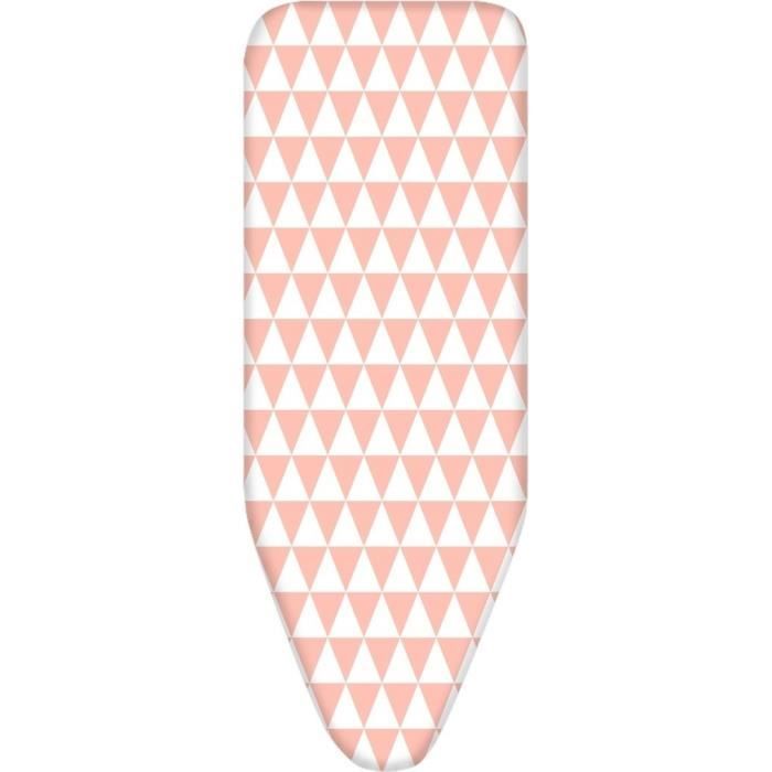 FINLANDEK Housse de table à repasser Koitere pour plateau 120x38 cm rose et blanc