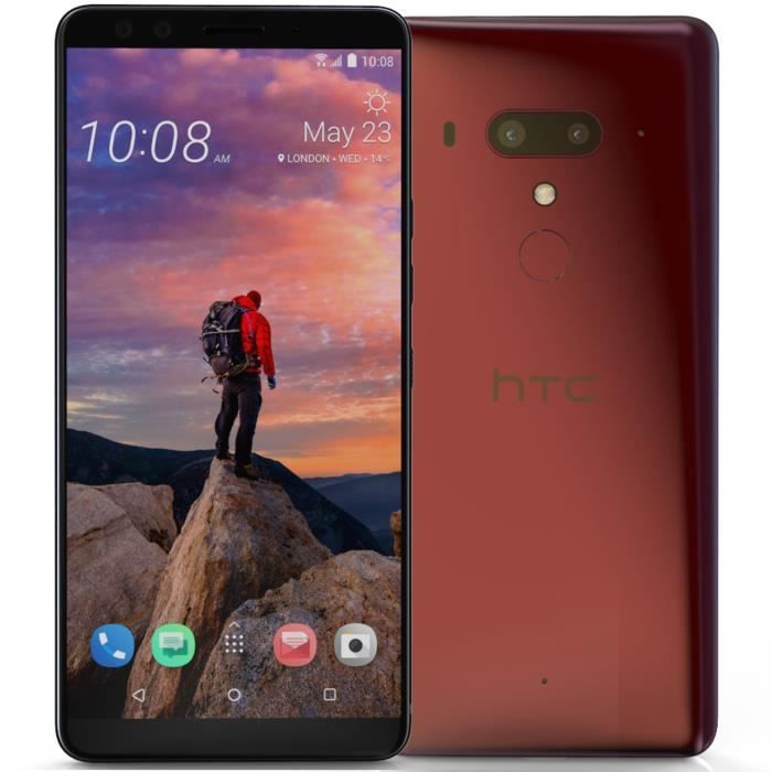 HTC U12+ - Double Sim - 64 Go - Dry Red Rose 64 Go