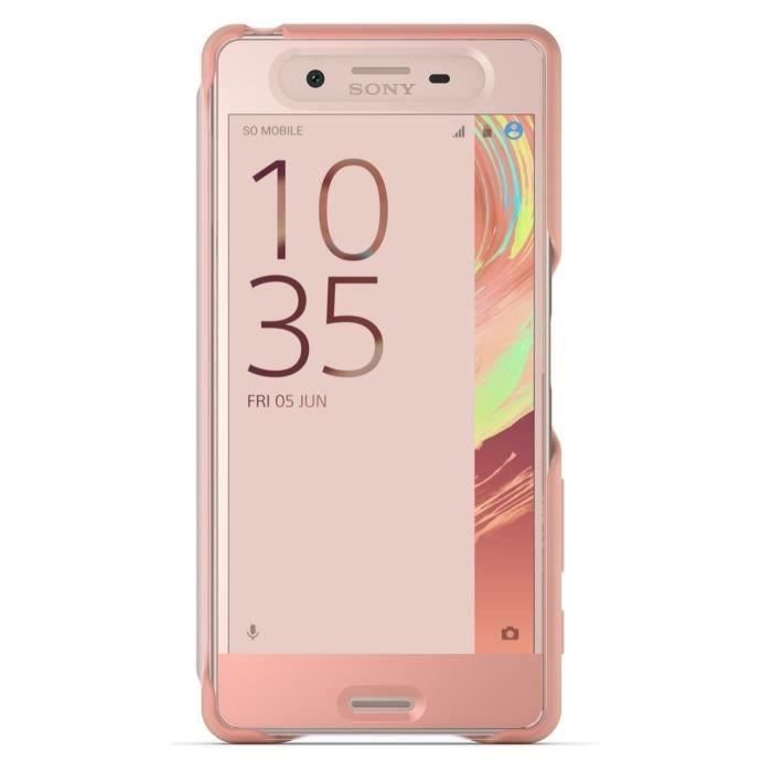 Sony Flip Cover Touch pour Xperia X Rose