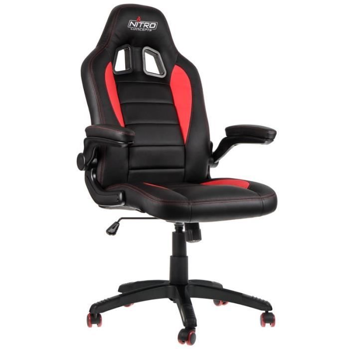 NITRO CONCEPTS C80 Motion Fauteuil Baquet Gaming Noir et Rouge