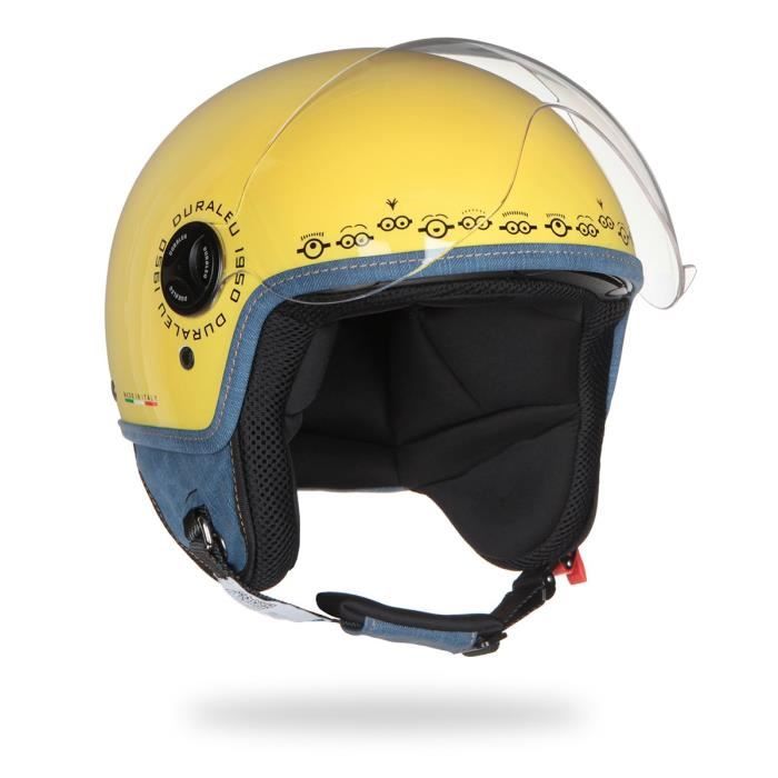 MINIONS Casque Jet Face Jaune