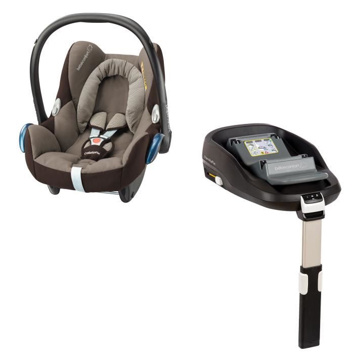 BEBE CONFORT Siège auto Cabriofix + base Familyfix - Earth Brown