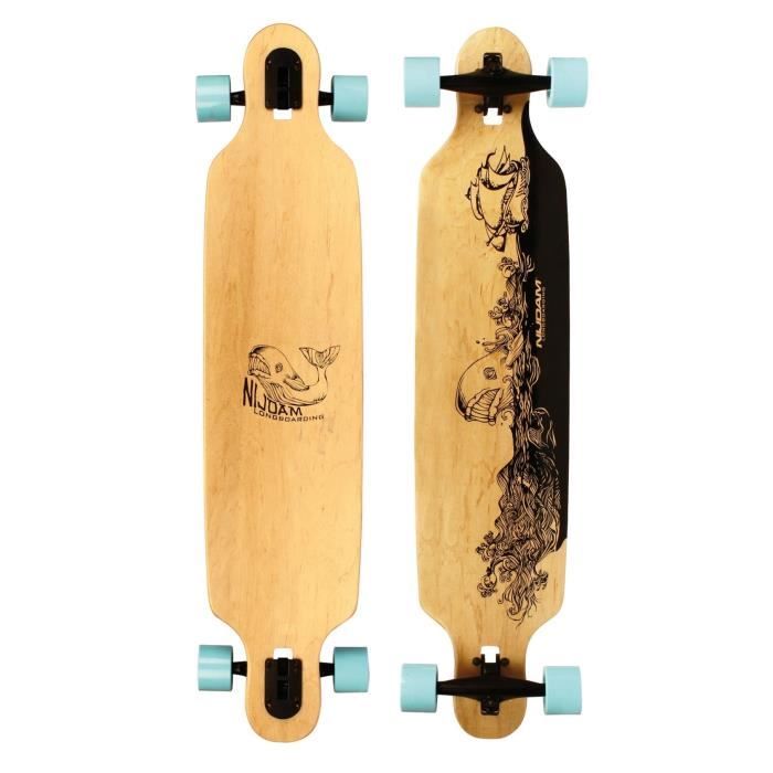 NIJDAM PRO-LINE Longboard Drop-through 42 pouces - Bleu