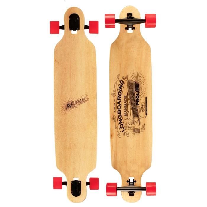 NIJDAM PRO-LINE Longboard Drop-through 42 pouces - Rouge