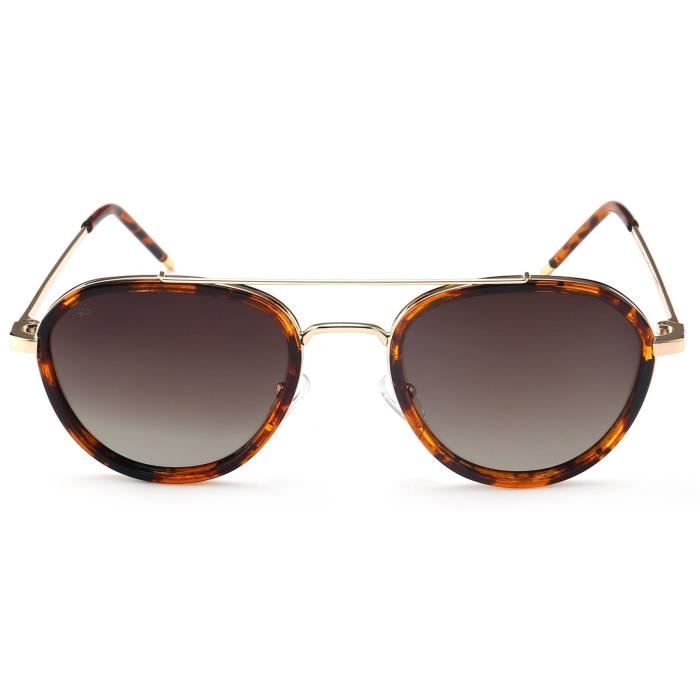 PRIVE REVAUX - Lunettes Aviators - Modèle The Connoisseur Polarisé Ecaille Mixte