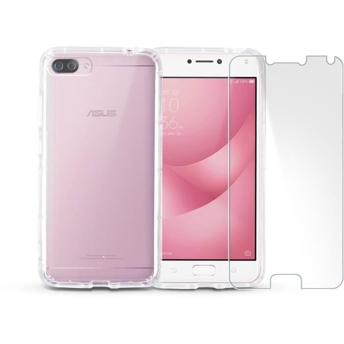 ASUS Zenfone 4 Max Plus 5,5'' Pink + IBROZ coque + verre trempé