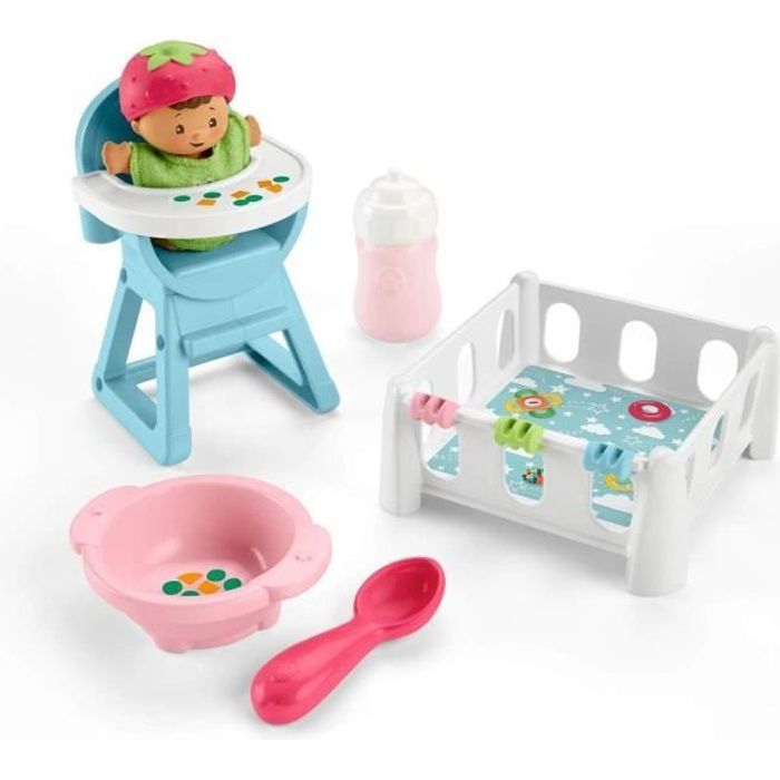 FISHER-PRICE Little People Babies L'heure du Goûter et du Jeu - GKP65 - Figurine pour bébé - de 18 mois à 5 ans