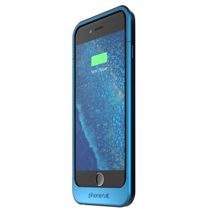 PhoneSuit Coque Chargeur Elite 2200 mAh pour iPhone 6 - Bleue