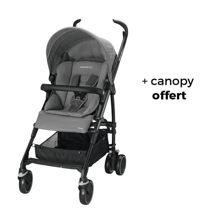 BEBE CONFORT poussette Maia + canopy - concrete grey