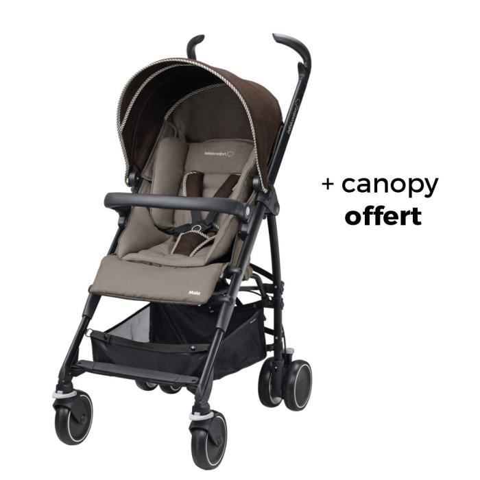 BEBE CONFORT poussette maia + canopy - earth brown