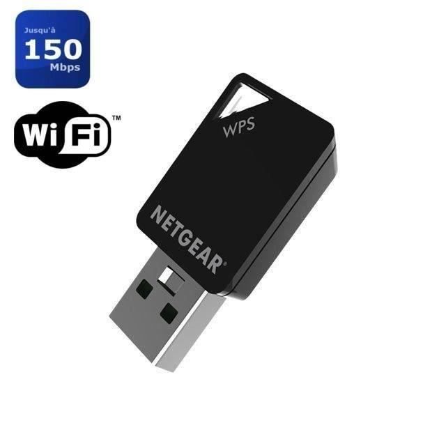 NETGEAR Mini adaptateur USB Wifi AC600 Vitesse atteignant 150433 Mbps Modele A6100