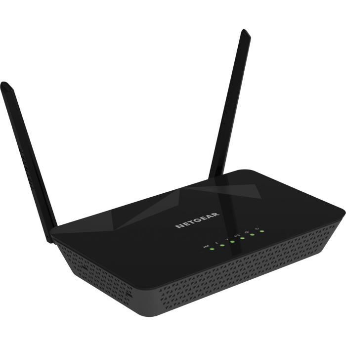 NETGEAR Modem Routeur 300 Mbps Wi-Fi/Ethernet Noir D1500-100PES