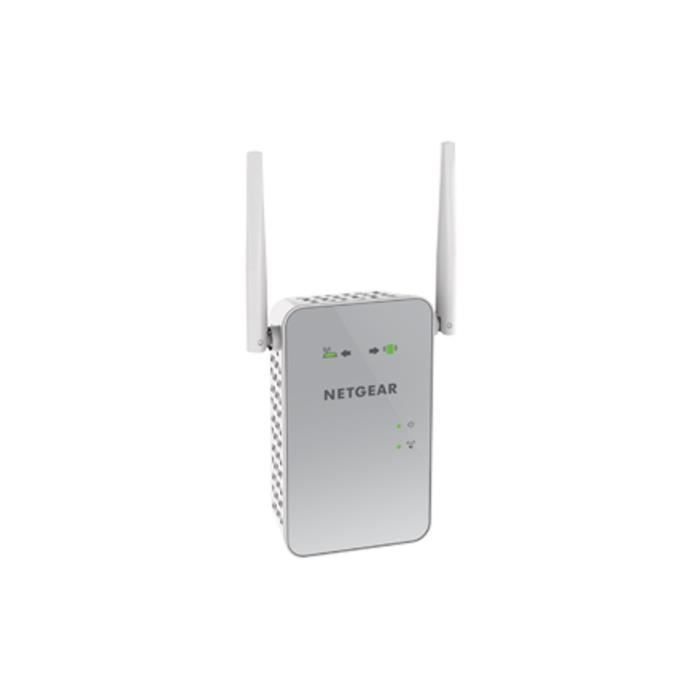 NETGEAR Répéteur Wi-Fi 1200 Mbits AC1200 Dual Band Gigabit RJ45 Blanc EX6150-100PES