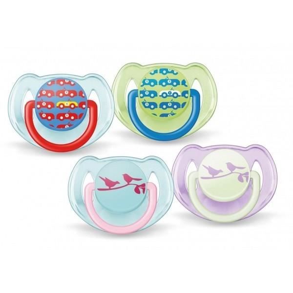 PHILIPS Avent Lot de 2 sucettes - 6 à 18 mois