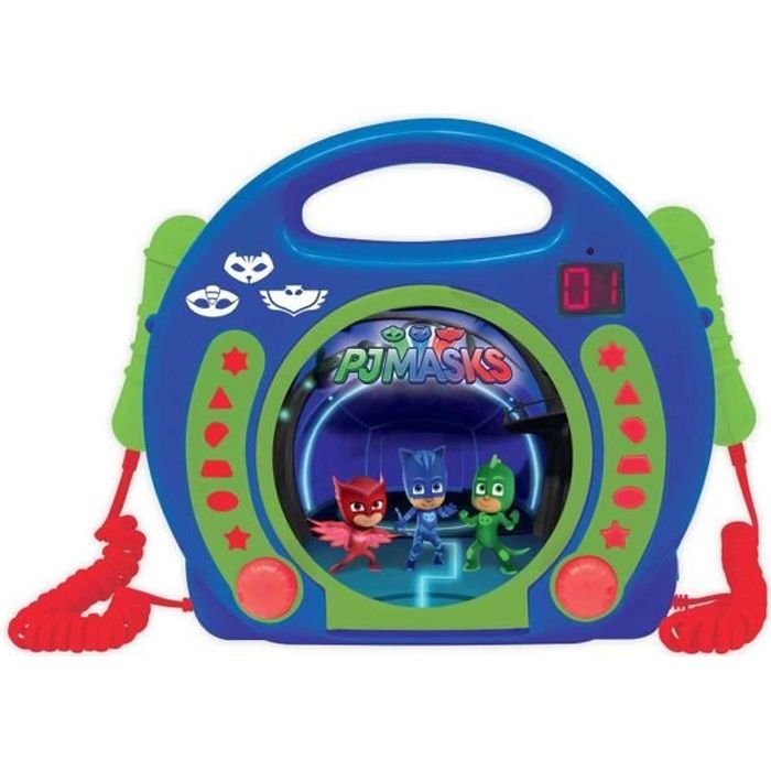 PYJAMASQUE - Lecteur CD Karaoké Enfant avec 2 microphones