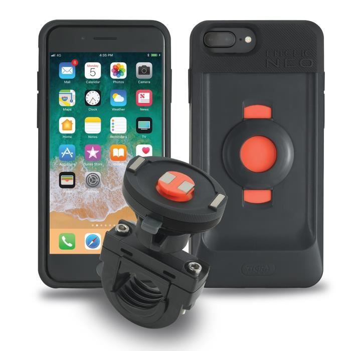 TIGRASPORT Kit Moto FitClic Neo pour iPhone 6+/6s+/7+/8+