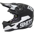 SHOT Casque Cross Furious Spectre Noir Blanc Mat