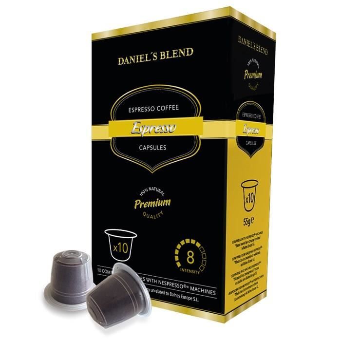 DANIELS BLEND 10 Capsules Compatibles Nespresso - Espresso
