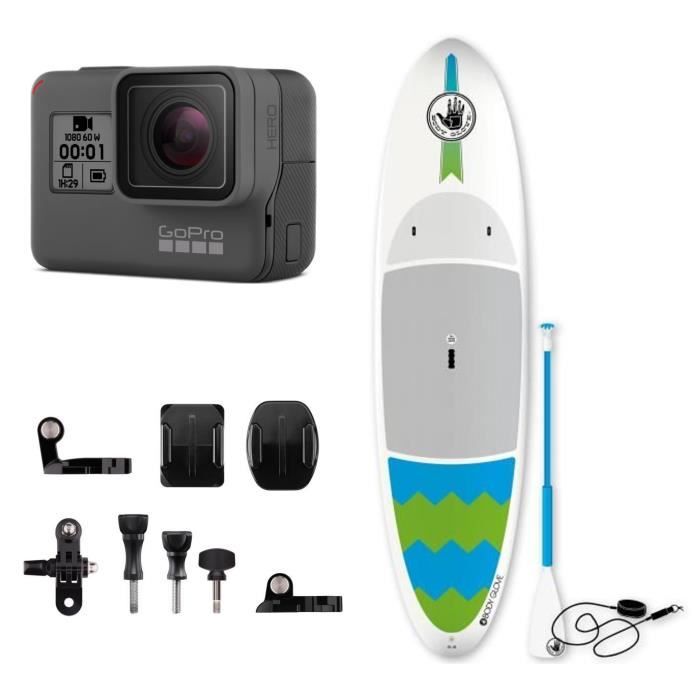 GO PRO HERO Caméra +BODY GLOVE by BIC Paddle Rigide + GOPRO Ensemble de fixations et accessoires