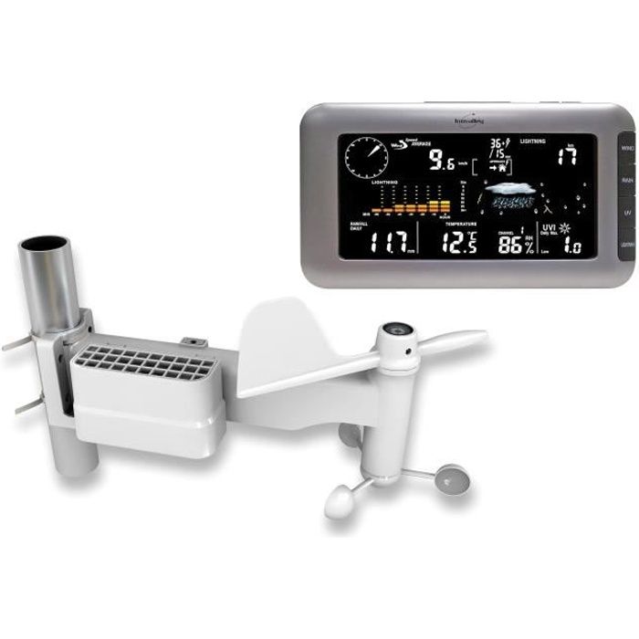 INOVALLEY SM56PRO Station Météo - Avec pluviomètre - Gris