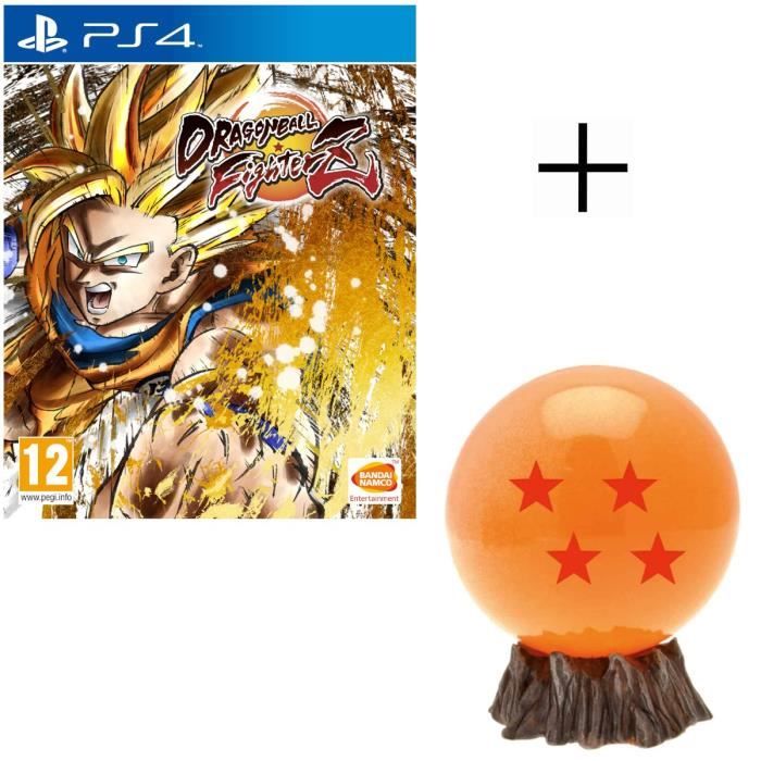 Pack Dragon Ball : Dragon Ball FighterZ Edition Standard Jeu PS4 + Mini-Tirelire DBZ - Boule de Cristal
