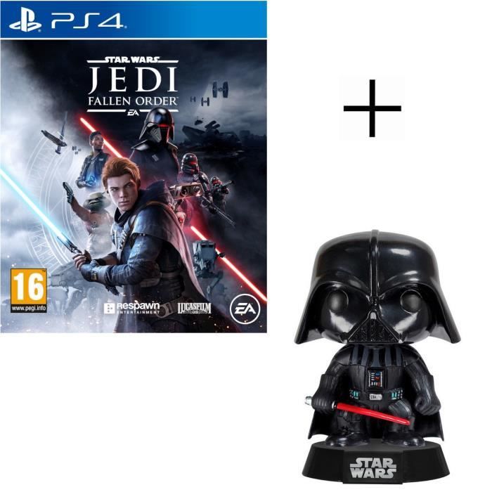 Pack Star Wars : Star Wars Jedi: Fallen Order Jeu PS4 + Figurine Funko Pop! Star Wars - Dark Vador