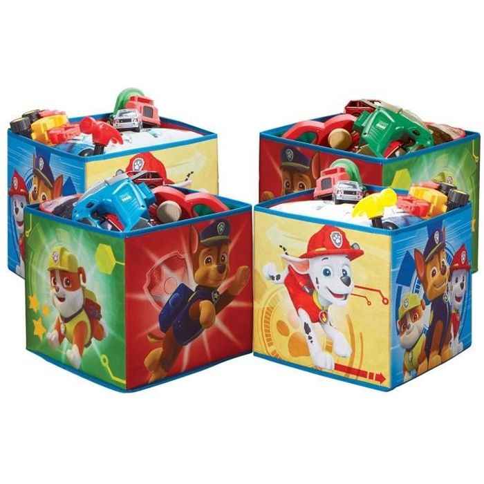PAT'PATROUILLE Cubes de rangement pour jouets - Garçon
