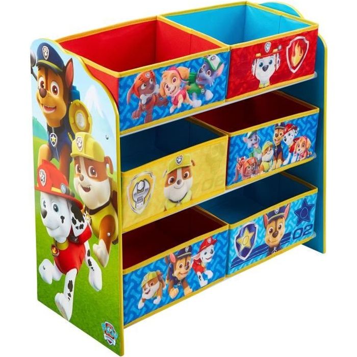 PAT PATROUILLE Meuble De Rangement avec 6 Bacs