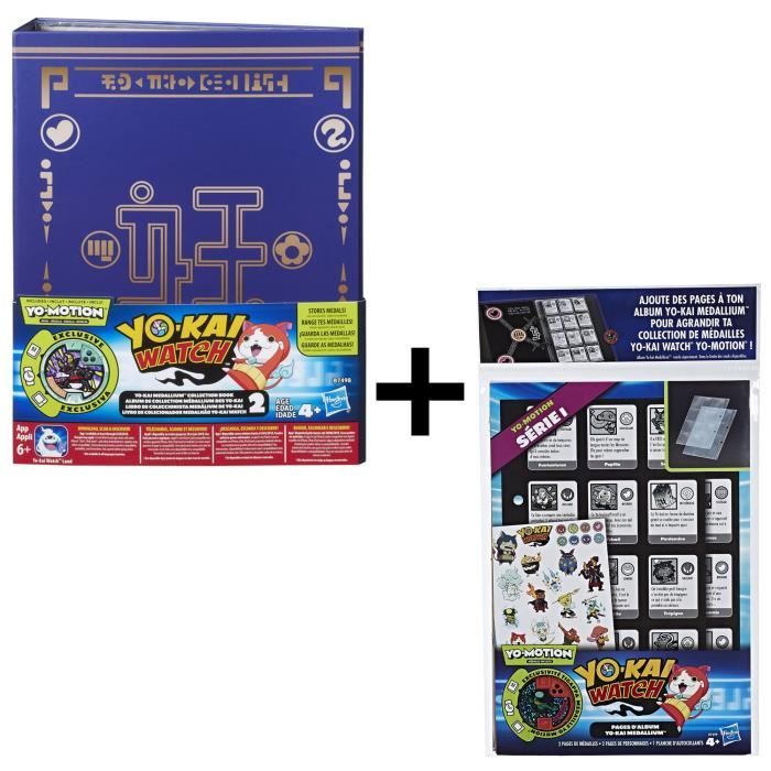 YO-KAI WATCH - Médallium Album Collector Saison 2 + Recharges de Pages
