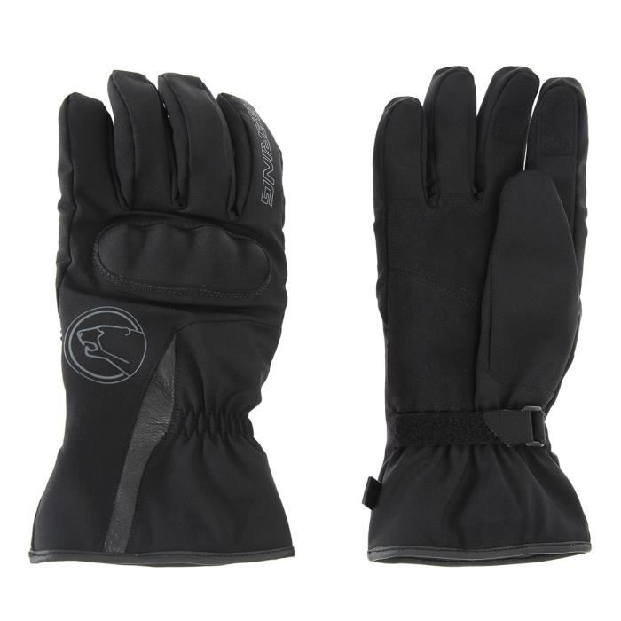 BERING Gants Moto Victor Noir.Homologué EPI (loi du 20/11/2016)