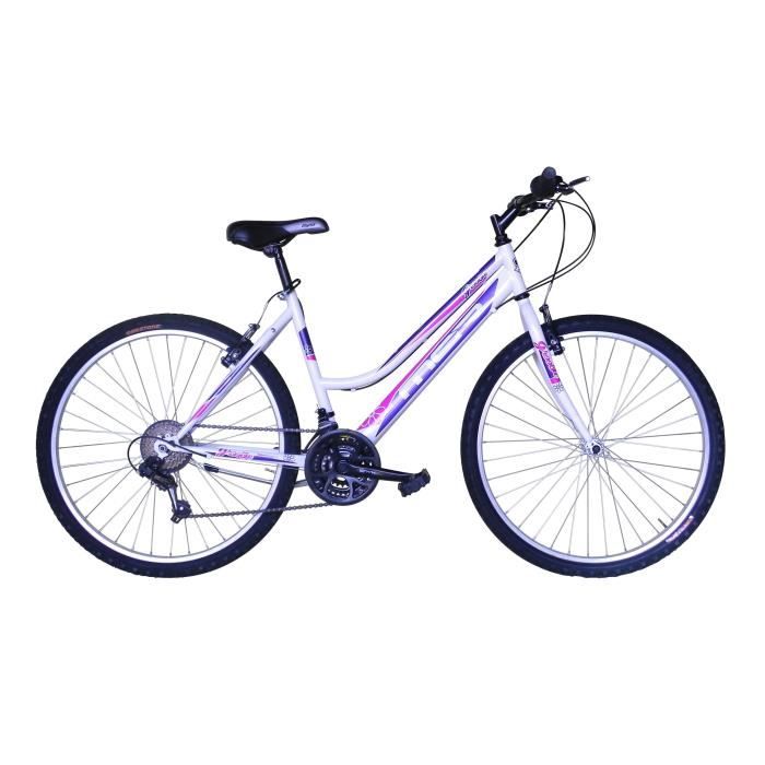 MGR Vélo VTT Groove - Femme - Blanc et rose - Personnes de 160 cm