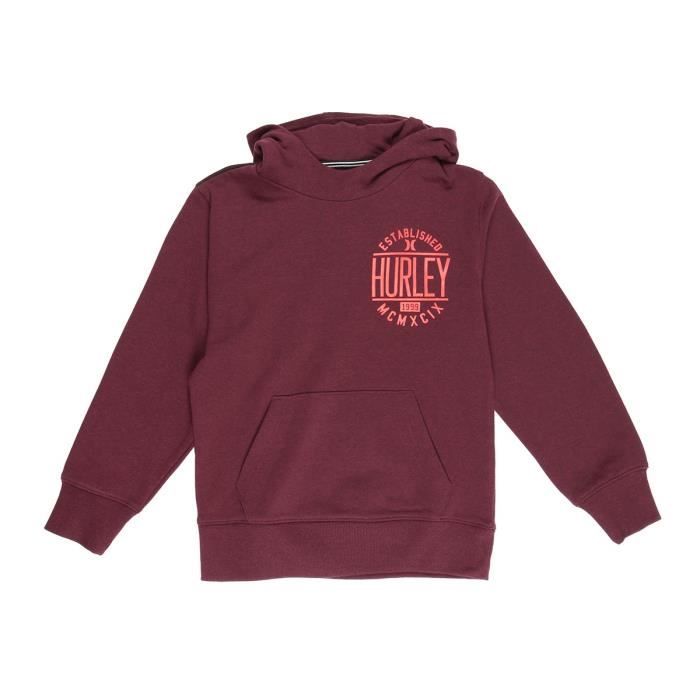 HURLEY Sweatshirt à capuche Hoodie - Garçon - Grenat