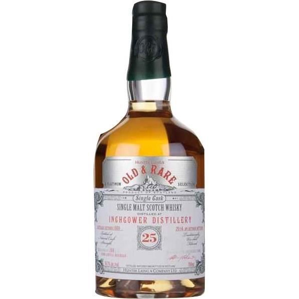 Whisky Épicé INCHGOWER 25 ans d'âge - 70 cl - 56,7 °