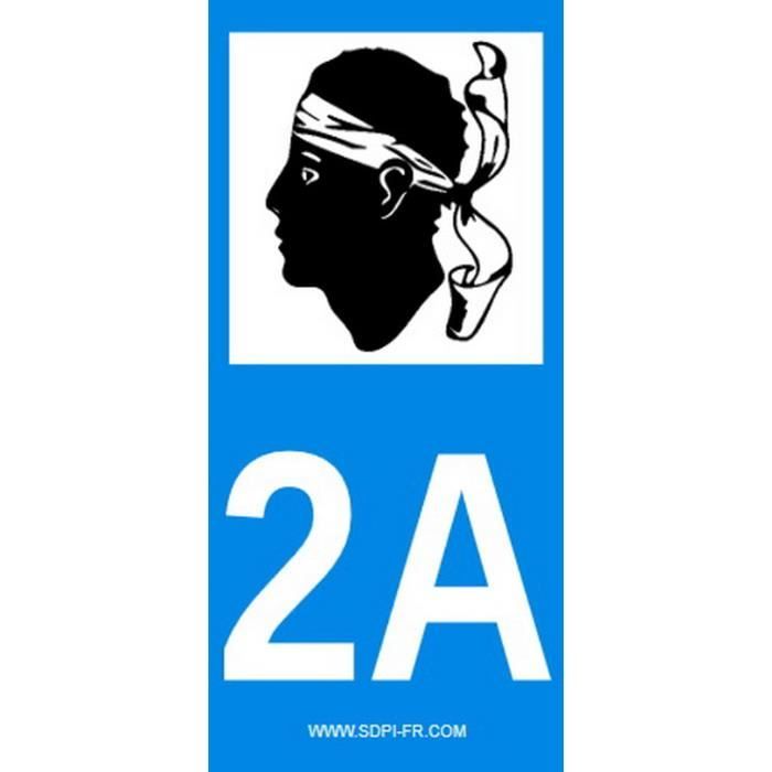 STICKZIF 2 Autocollants Région Département 2A SR2A
