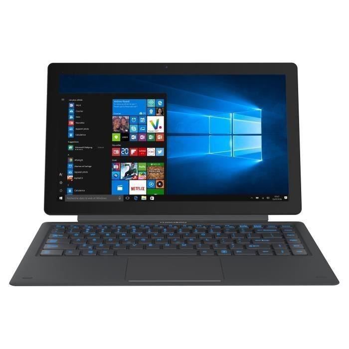 THOMSON Ordinateur tablette HERO13C - 13,3'' Full HD - 4Go RAM - Intel® Celeron™ - 32Go eMMC - Windows 10 - WiFi / Bluetooth - Noir