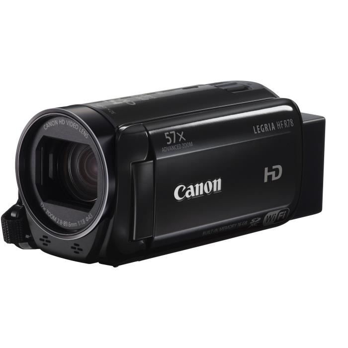 CANON LEGRIA HF R78 Caméscope numérique Full HD - WiFi - Mémoire Flash intégrée de 16 Go