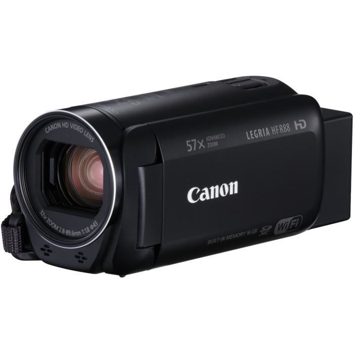 CANON LEGRIA HF R88 Camescope numérique Full HD - WiFi - Mémoire flash intégrée de 16 Go - Ecran LCD tactile 3\