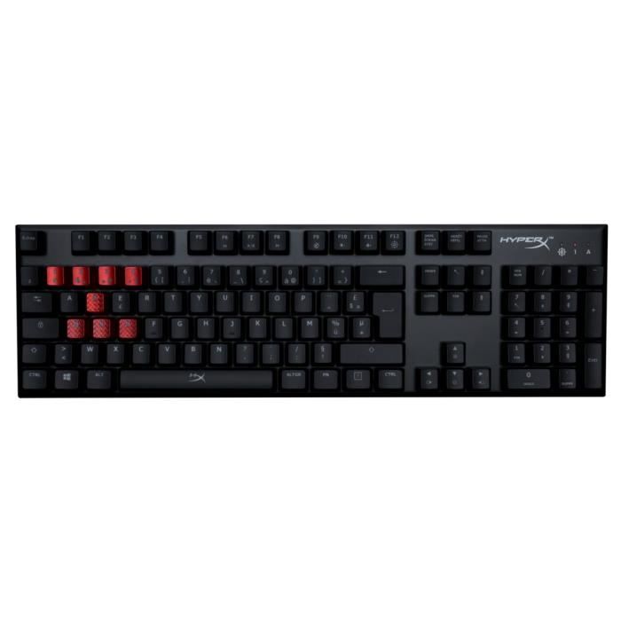 HyperX Clavier Gamer mécanique Alloy - Filaire - Rétroéclairé - Cherry MX Red - PC