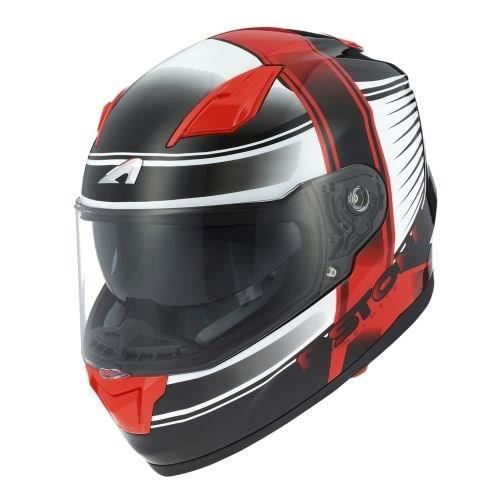 ASTONE Casque Intégral GT900 Corsa Noir Rouge