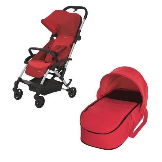 BEBE CONFORT Duo Laika Poussette et nacelle Rouge
