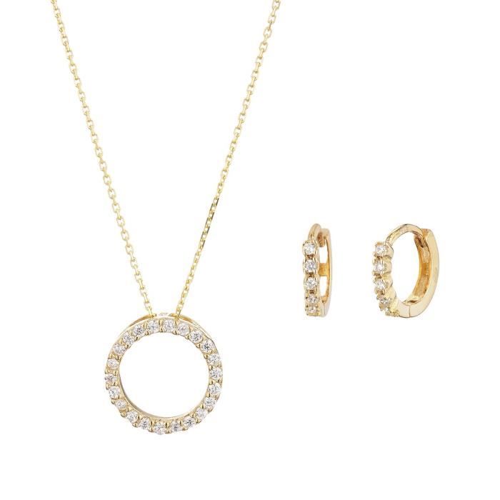 ID BIJOUX Parure Ma bulle et créoles Vermeil 925° Femme