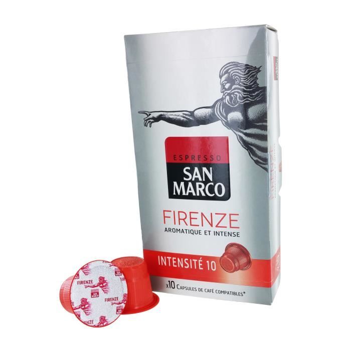 10 capsules SAN MARCO Firenze Compatible Nespresso