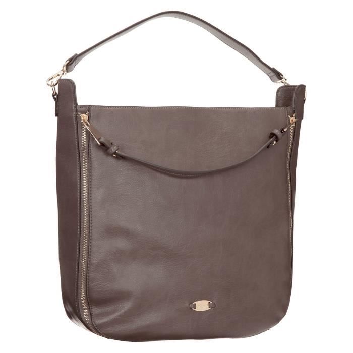 DAVID JONES Sac à main 33 cm Gris foncé Femme